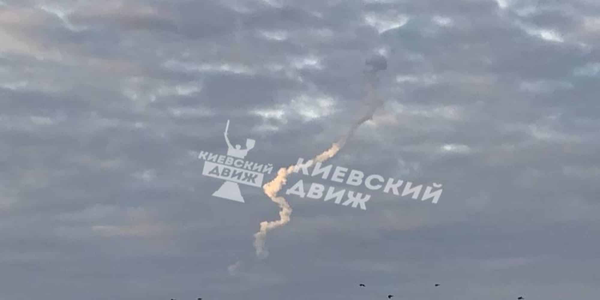 Εικόνα από πύραυλο στο Κίεβο