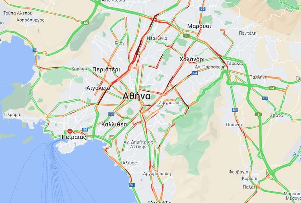 Η κίνηση στην Αθήνα