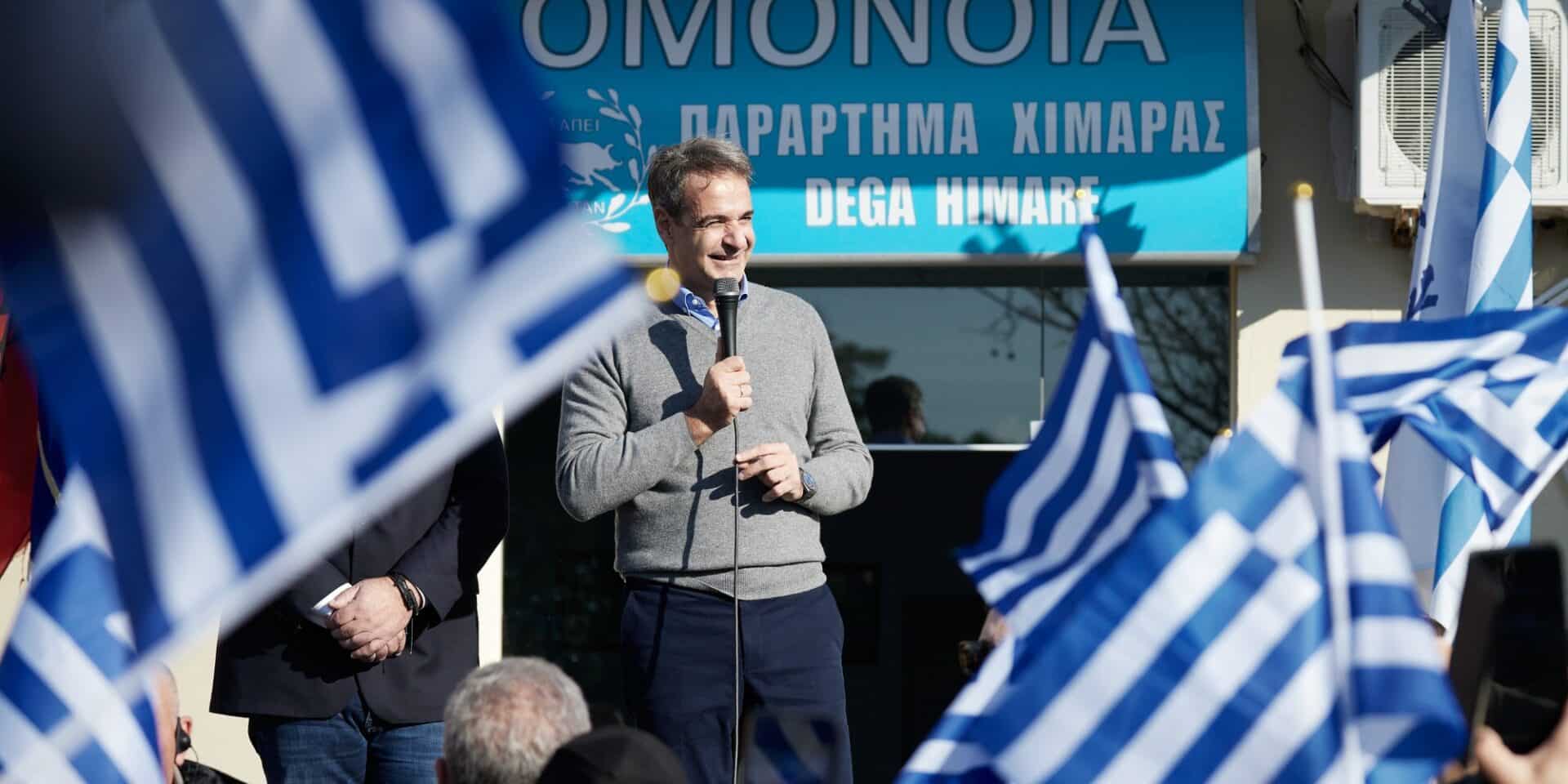 Ο Κυριάκος Μητσοτάκης στη Χειμάρρα