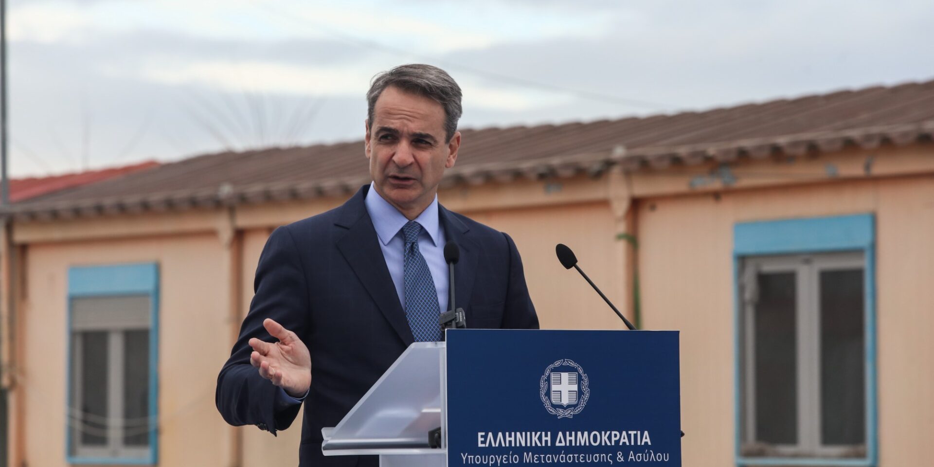 O Κυριάκος Μητσοτάκης στον Βοτανικό
