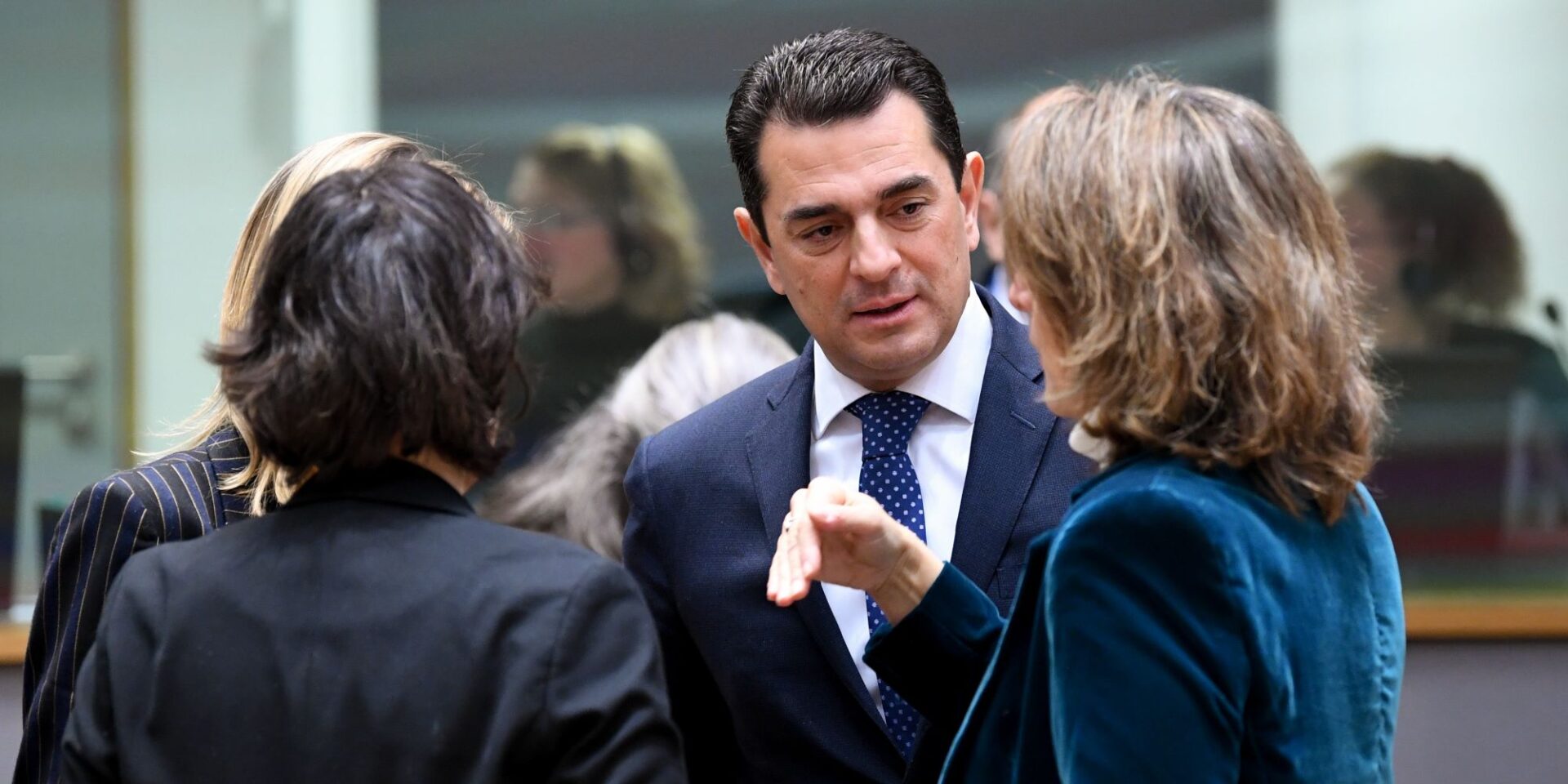 O Κώστας Σκρέκας στο Συμβουλίο Υπουργών στις Βρυξέλλες