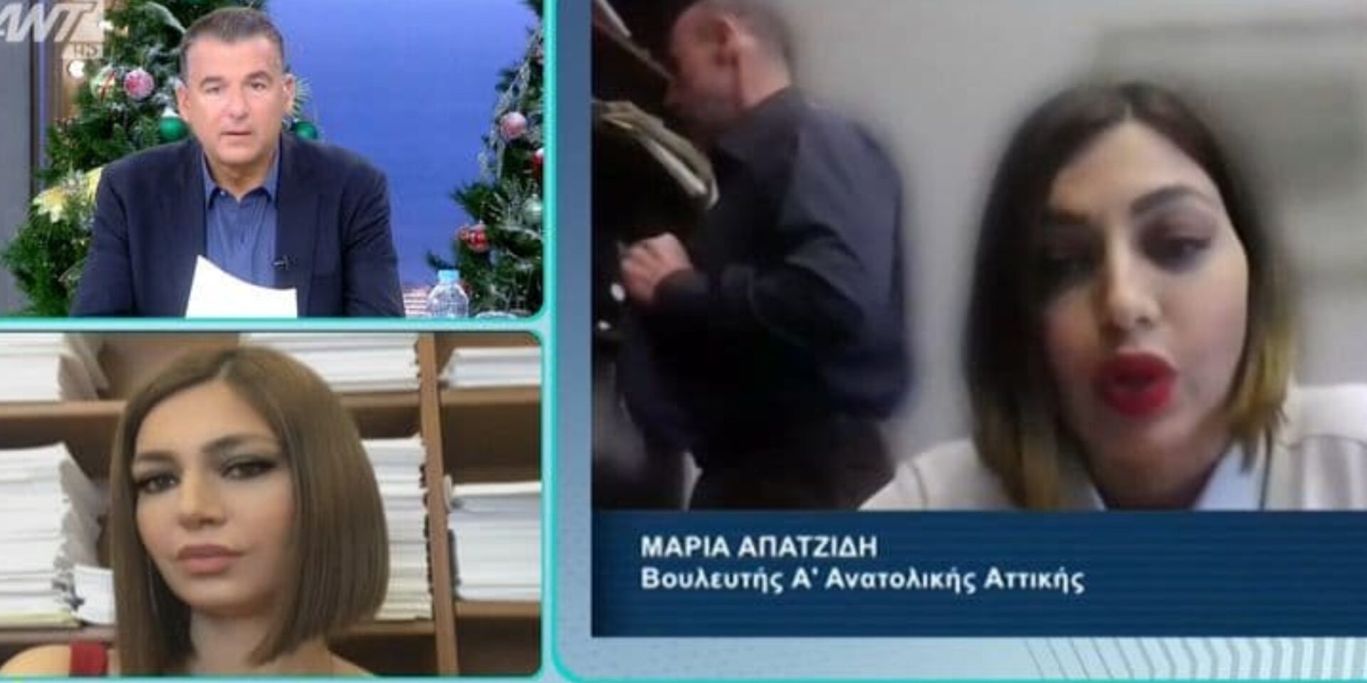 Η Μαρία Απατζίδη στον Γιώργο Λιάγκα