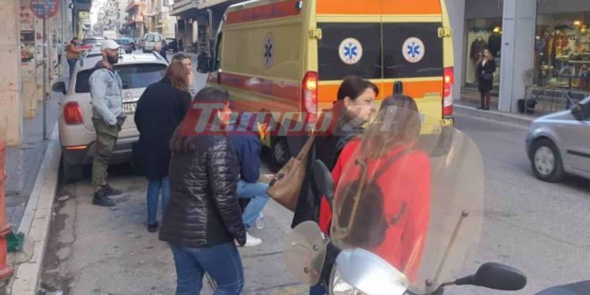 Εικόνα από το τροχαίο στην Πάτρα