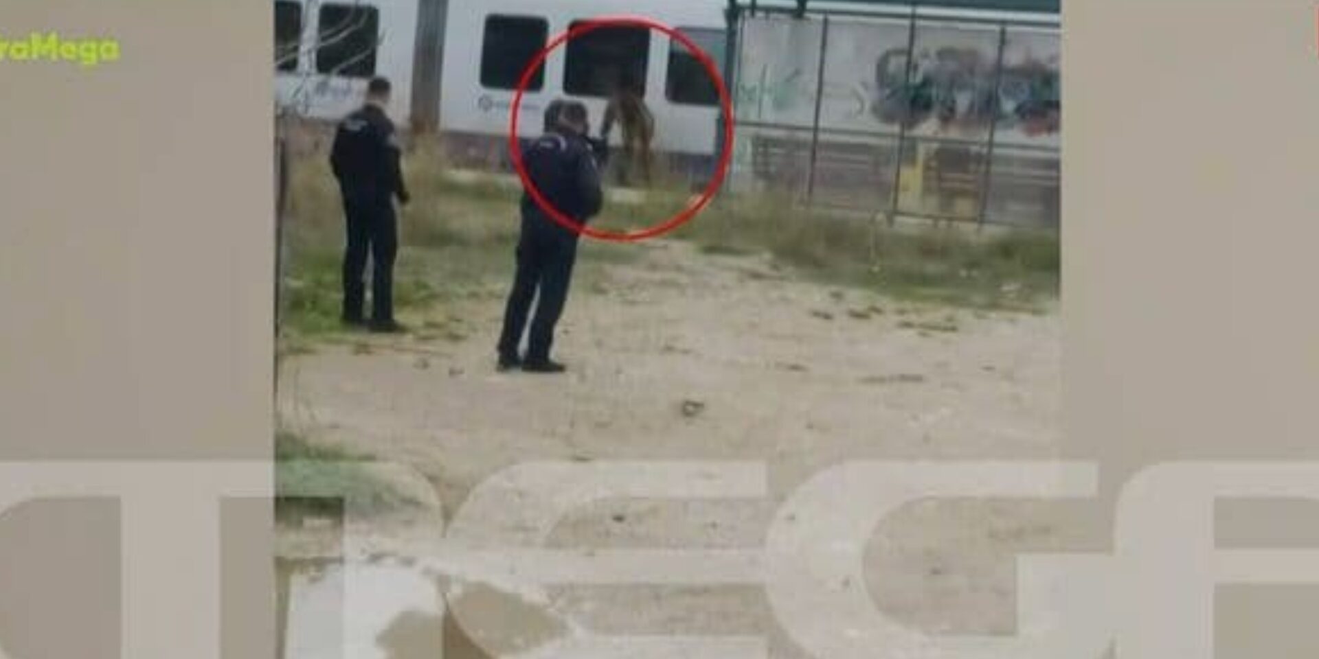 Εικόνα από τη σύλληψη του δράστη