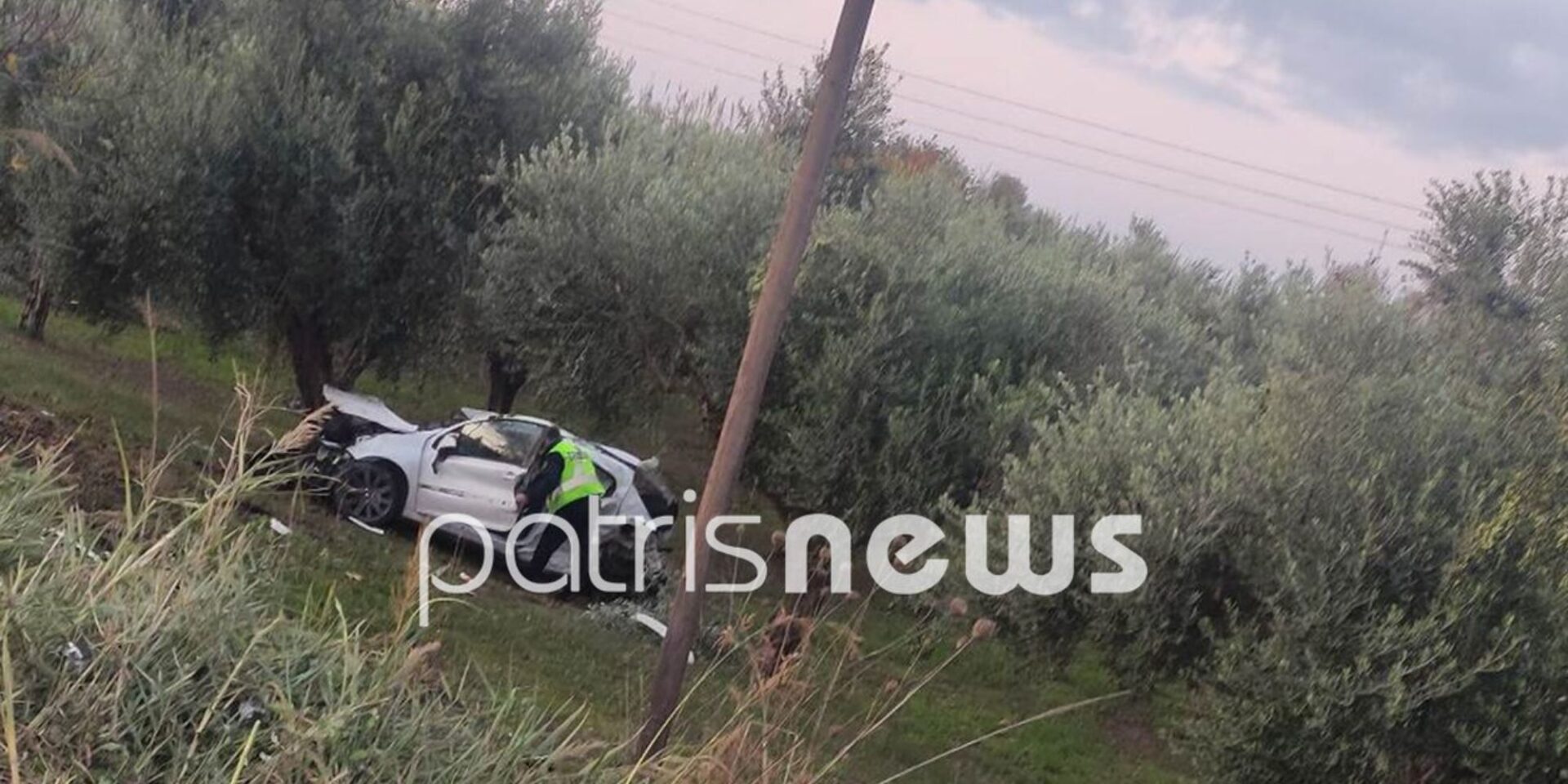 Εικόνα από το τροχαίο στην Ηλεία