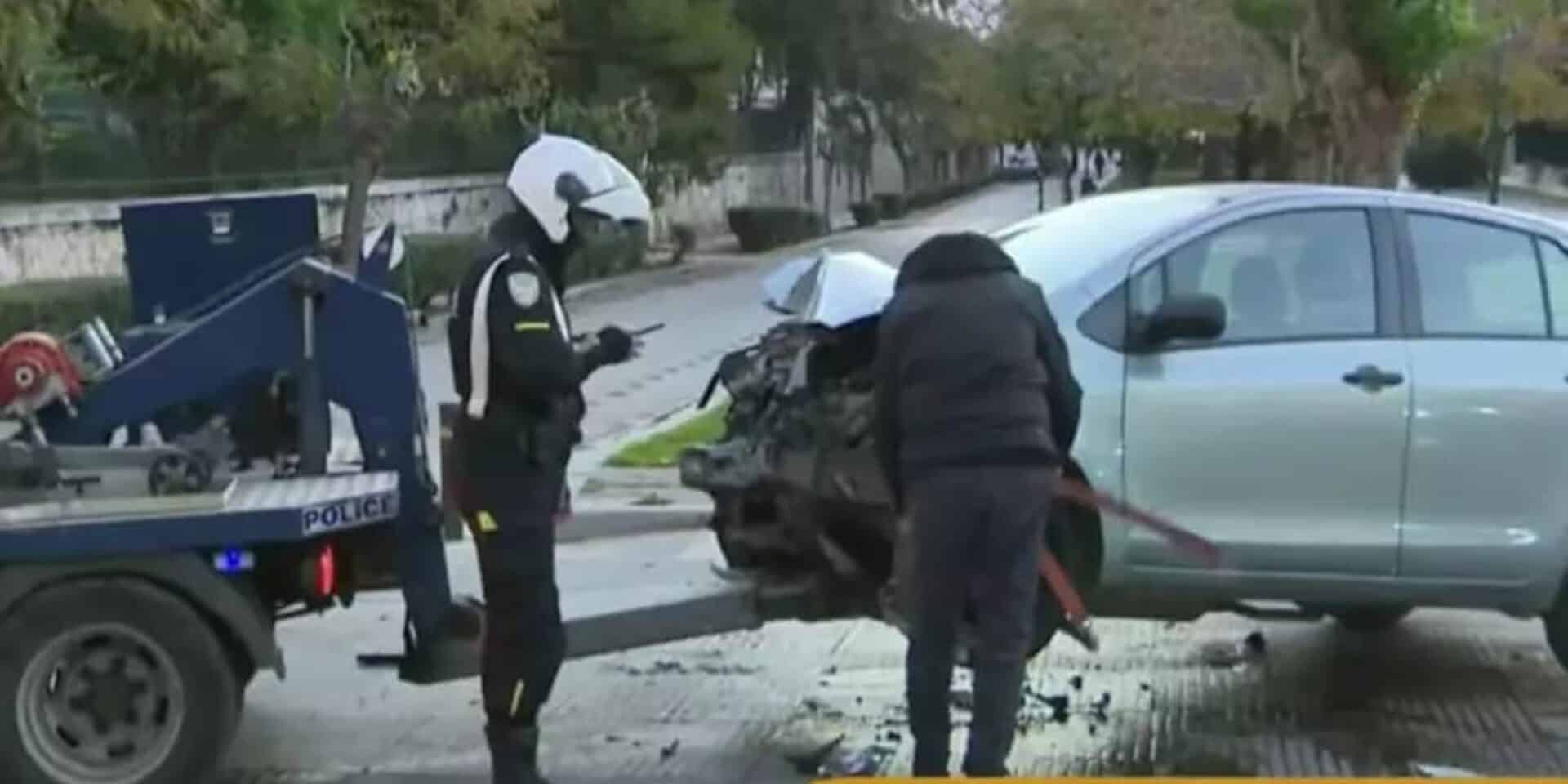 Το τροχαίο που έγινε έξω από το Πολυτεχνείο