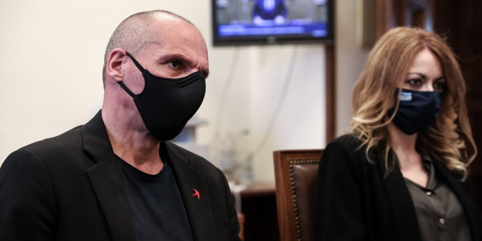 Η Αγγελική Αδαμοπούλουλου και ο Γιάνης Βαρουφάκης