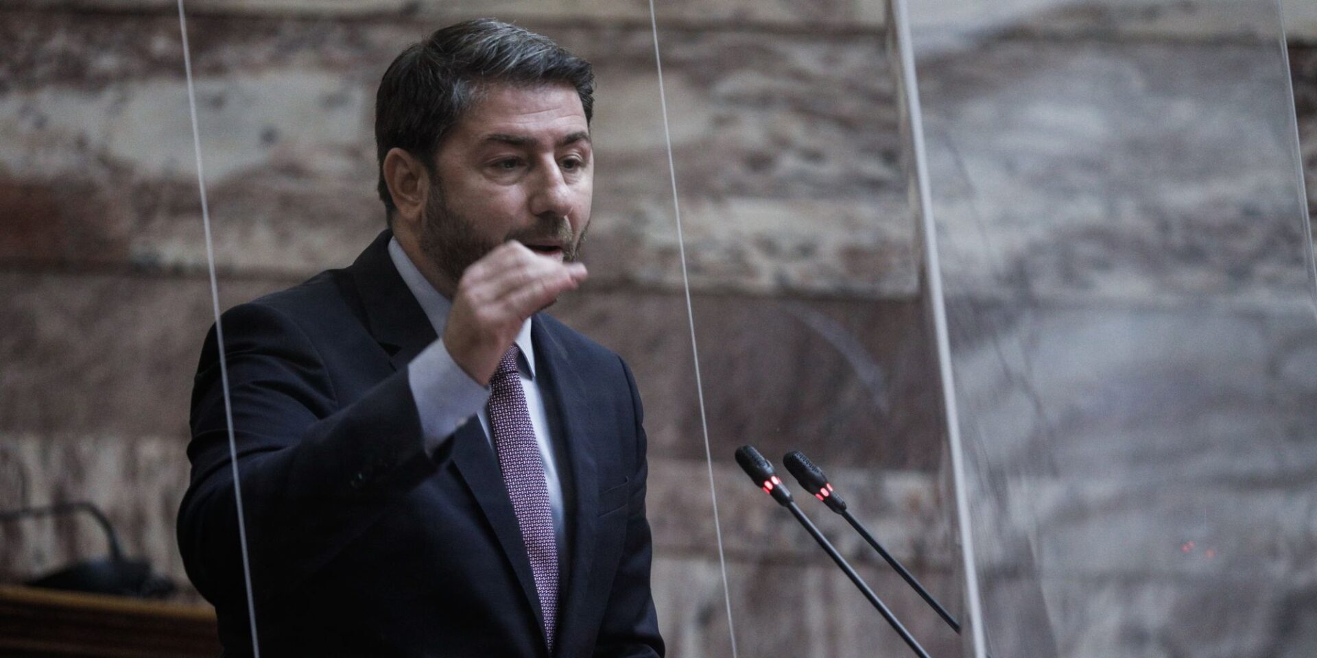 Ο Νίκος Ανδρουλάκης στη συνεδρίαση της Κ.Ο. του ΠΑΣΟΚ