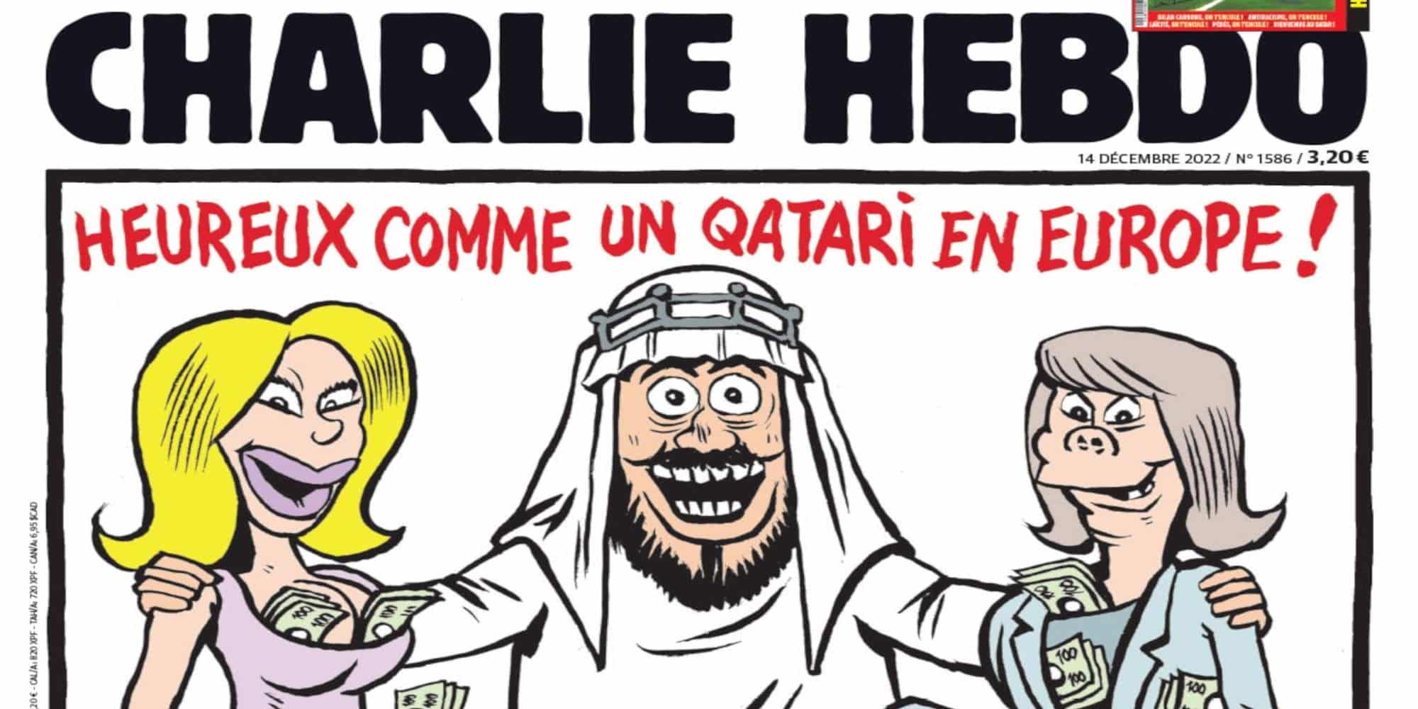 Το πρωτοσέλιδο του Charlie Hebdo για την υπόθεση Qatar Gate
