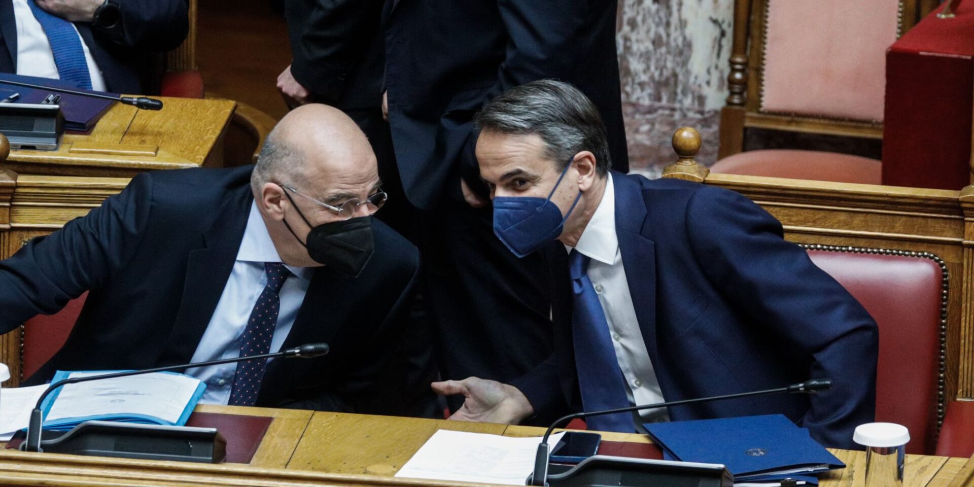 Ο Νίκος Δένδιας μαζί με τον Κυριάκο Μητσοτάκη