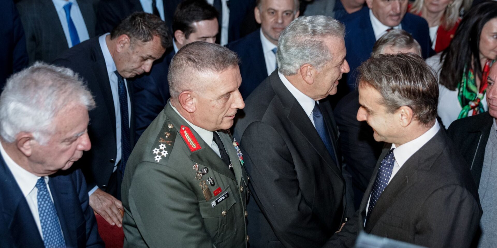 Ο Κωνσταντίνος Φλώρος μαζί με τον Κυριάκο Μητσοτάκη