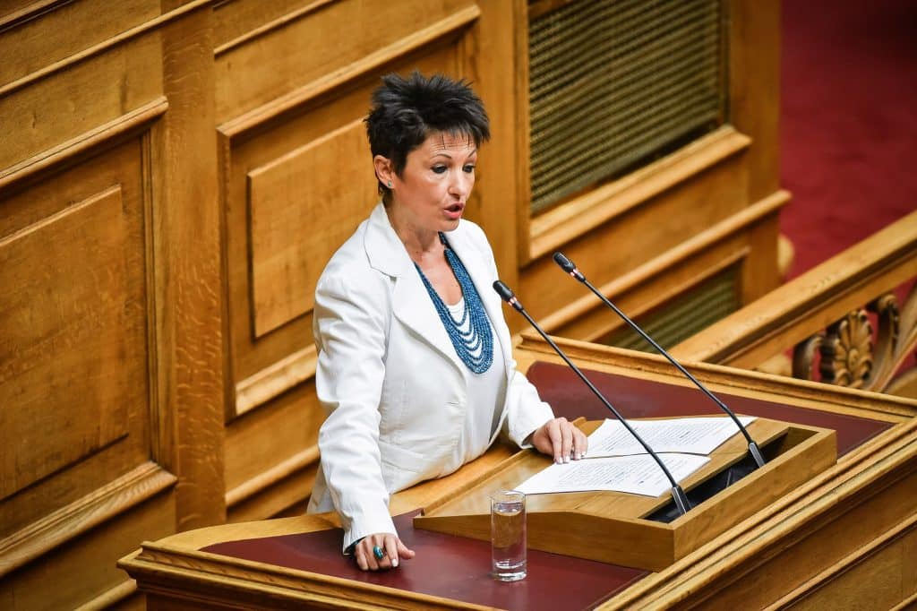 Η Αννέτα Καββαδία στη Βουλή 