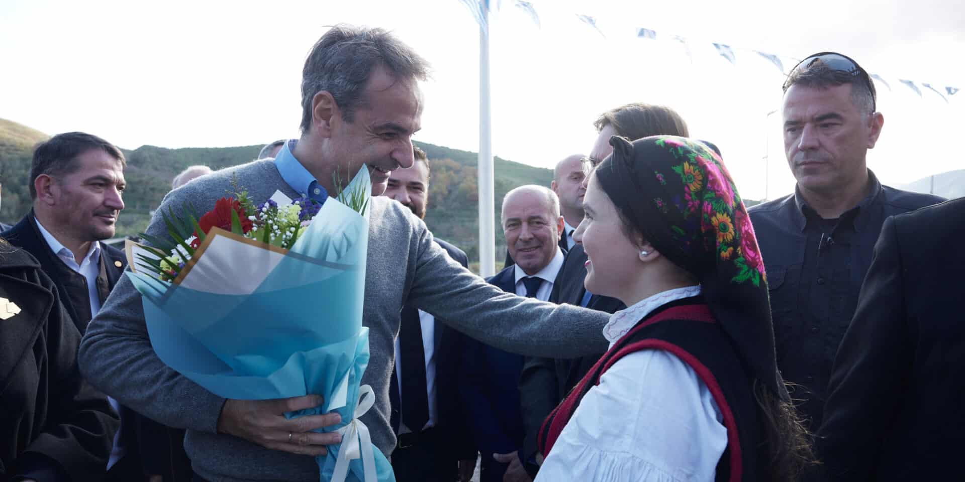 Στη Δερβιτσάνη ο Κυριάκος Μητσοτάκης