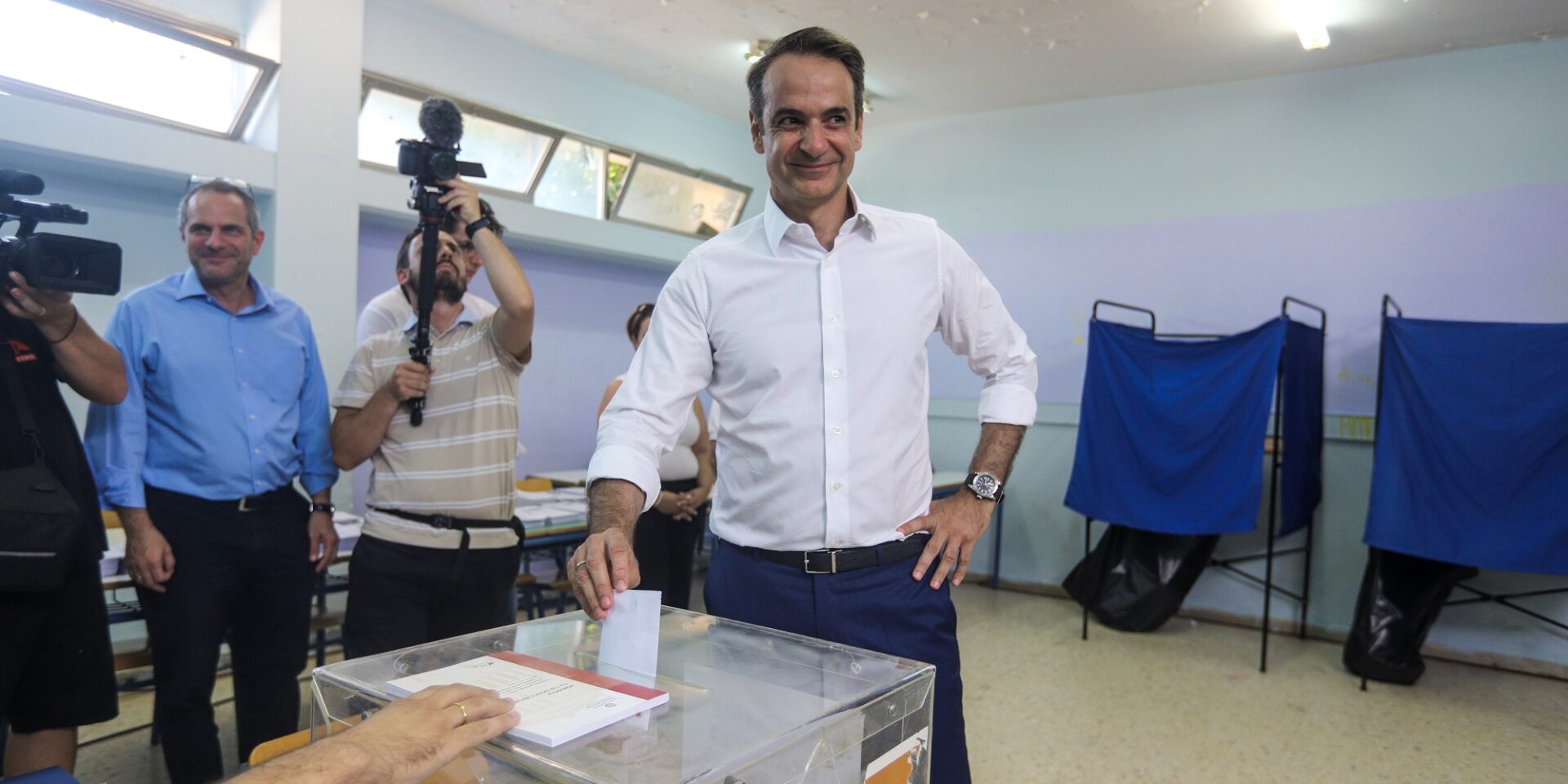 Ο Κυριάκος Μητσοτάκης στις εκλογές του 2019