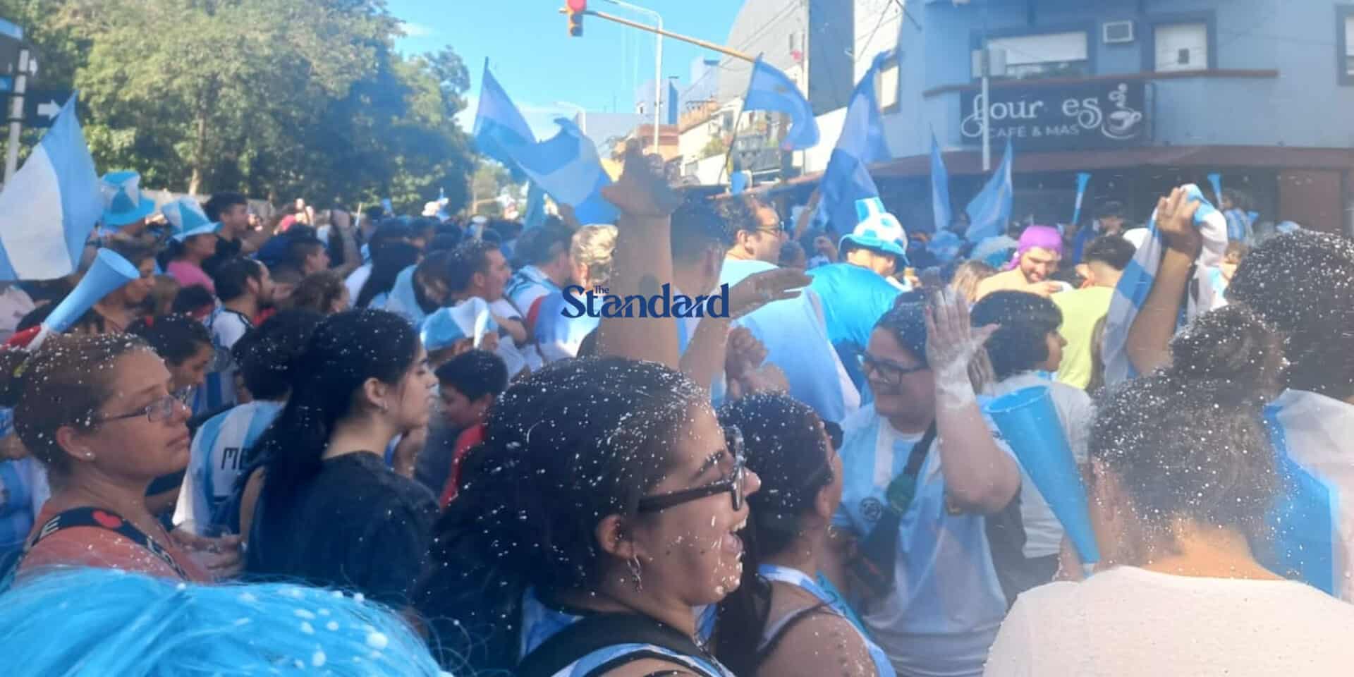 Οι πανηγυρισμοί για την κατάκτηση του Μουντιάλ 2022 στην Αργεντινή