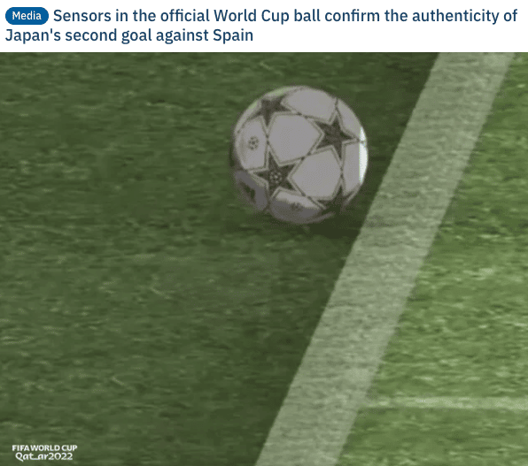 Η φωτογραφία της FIFA για το γκολ της Ιαπωνίας
