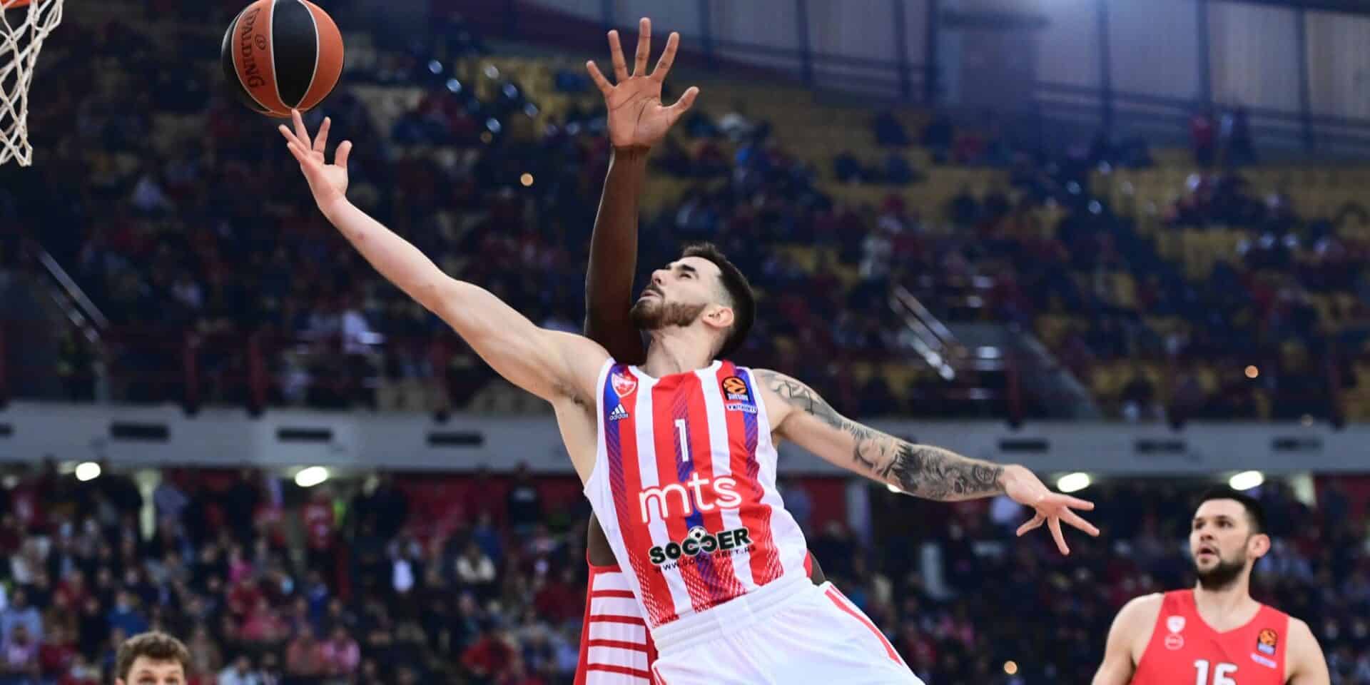 Φάση από το Ολυμπιακός-Ερυθρός Αστέρας για την Euroleague