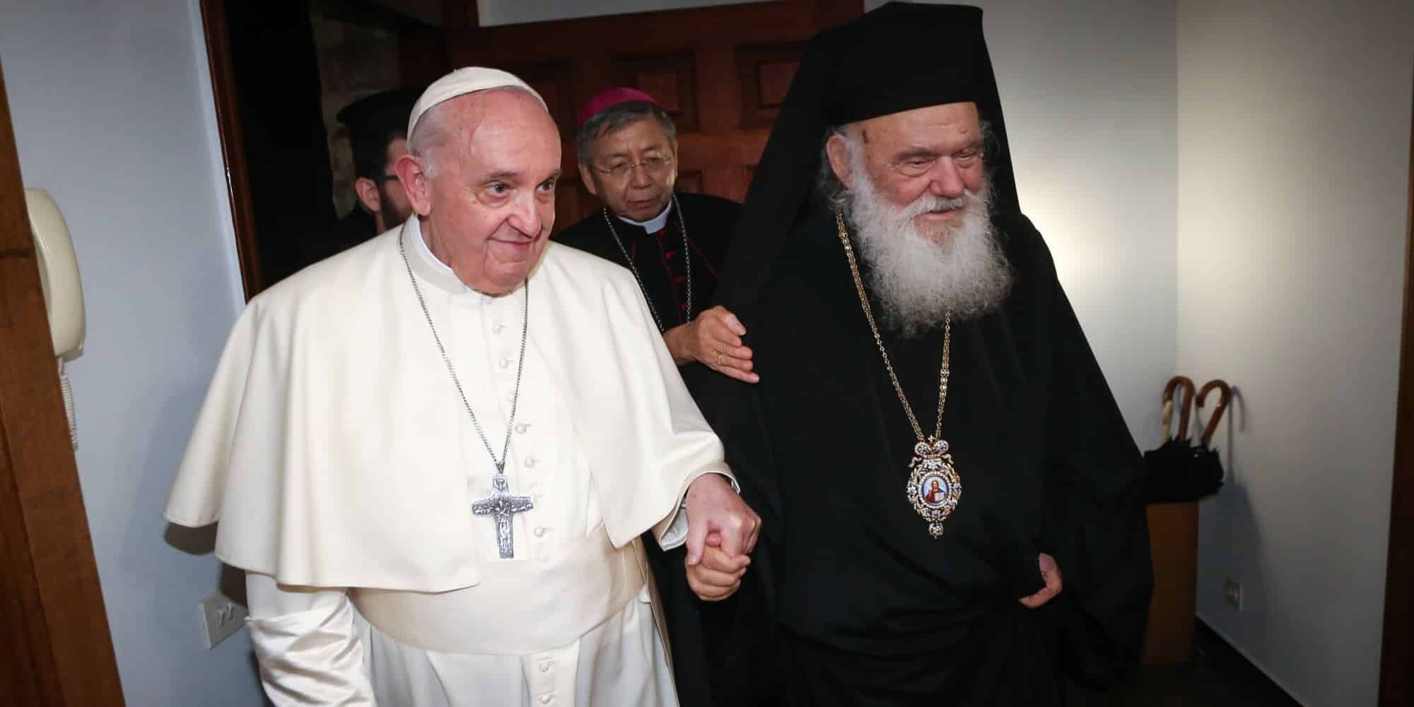 Ο Αρχιεπίσκοπος Ιερώνυμος και ο πάπας Φραγκίσκος