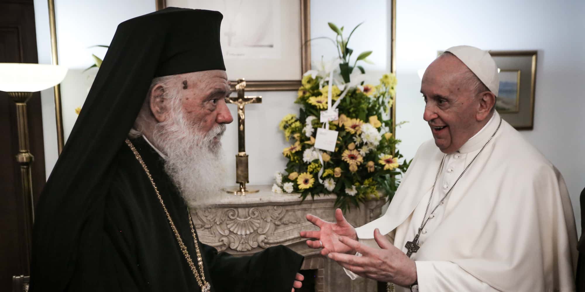 Πάπας Φραγκίσκος και Αρχιεπίσκοπος Ιερώνυμος