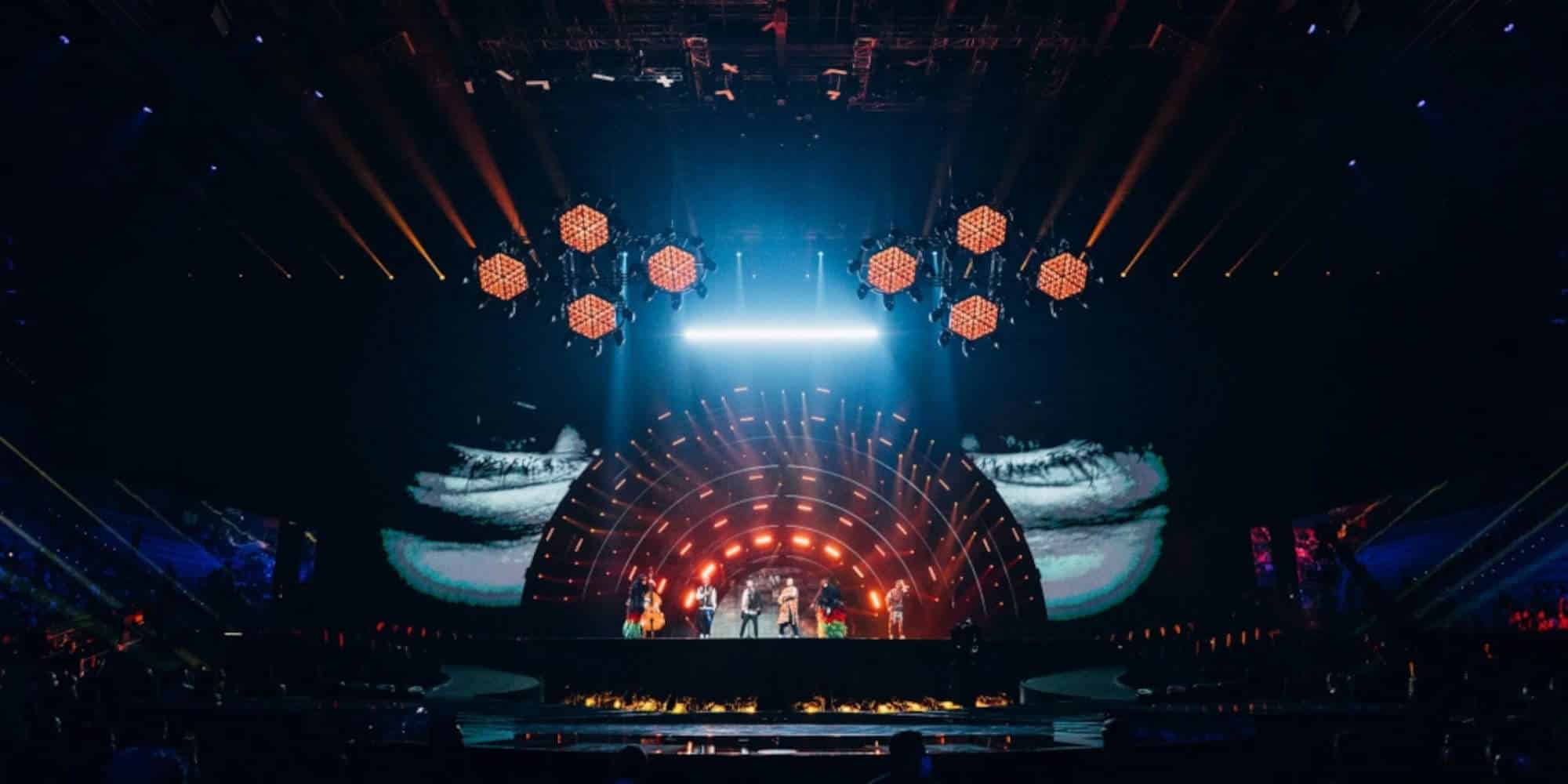 Εικόνα από τη σκηνή της Eurovision στο Τορίνο, το 2022