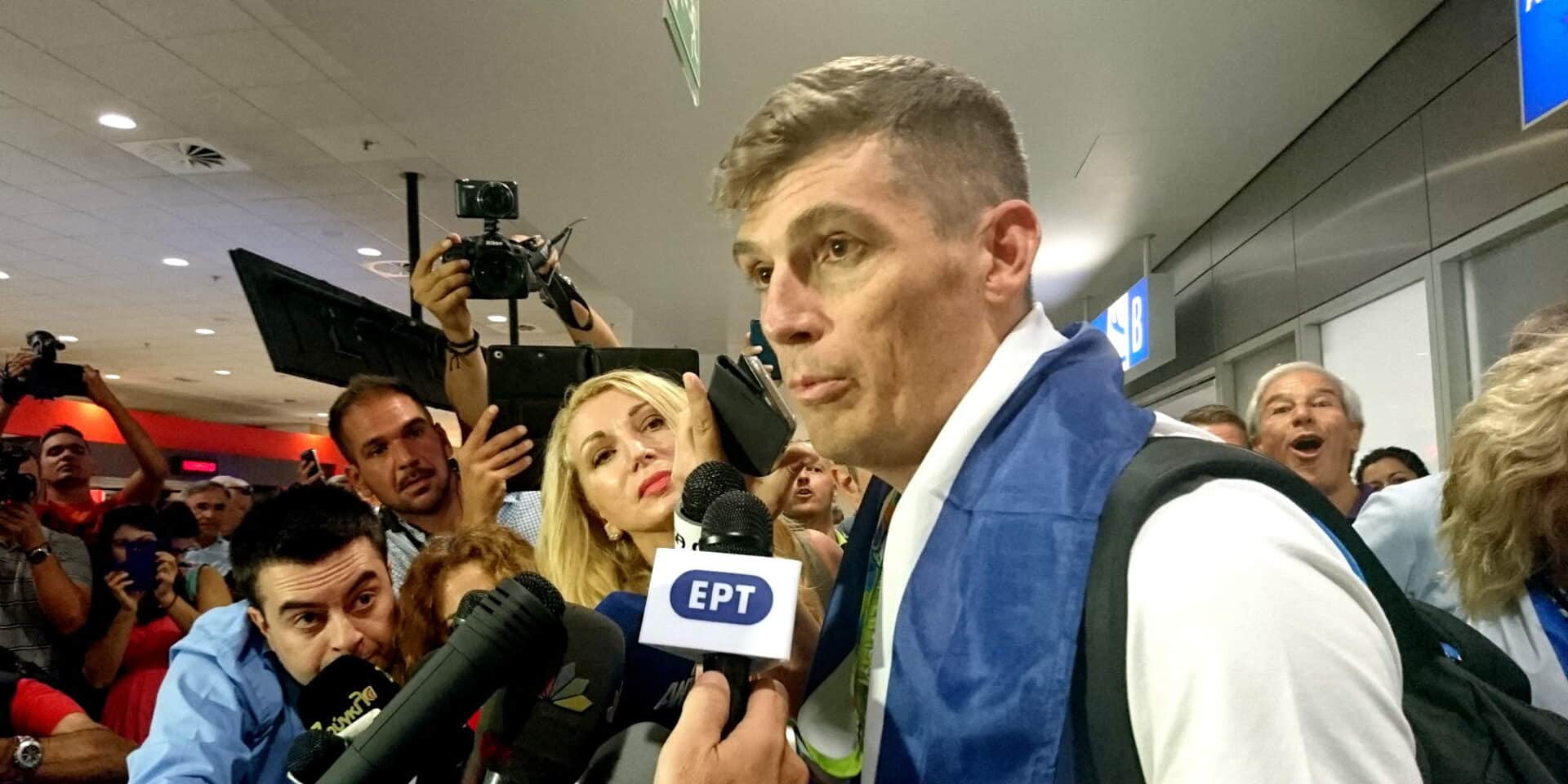 Ο Σπύρος Γιαννιώτης, πρωταθλητής του υγρού στίβου / Φωτογραφία: Eurokinissi