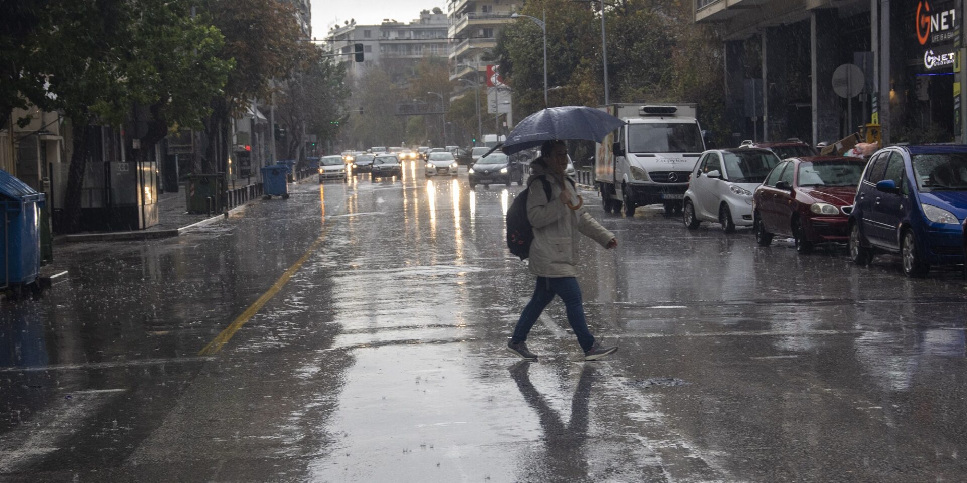 Βροχερός καιρός στη Θεσσαλονίκη - Κακοκαιρία