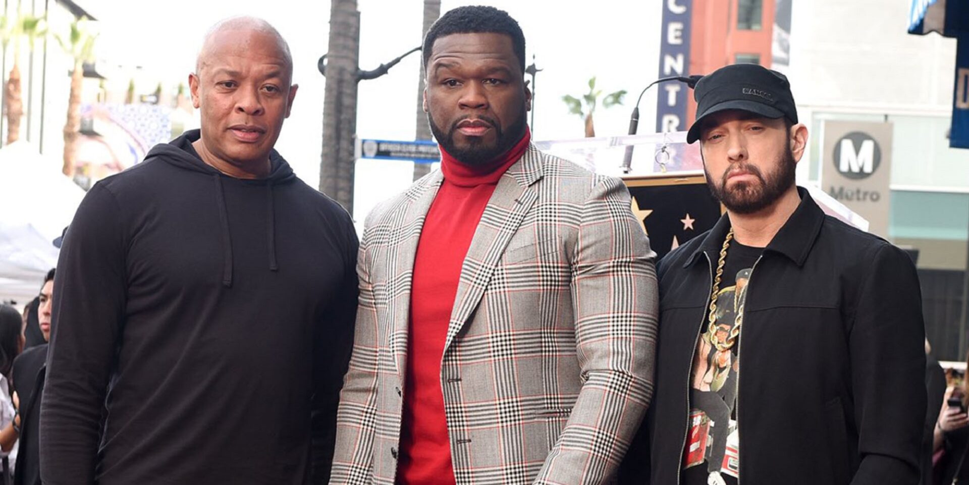 Ο 50 Cent με τον Eminem και τον Dr Dre
