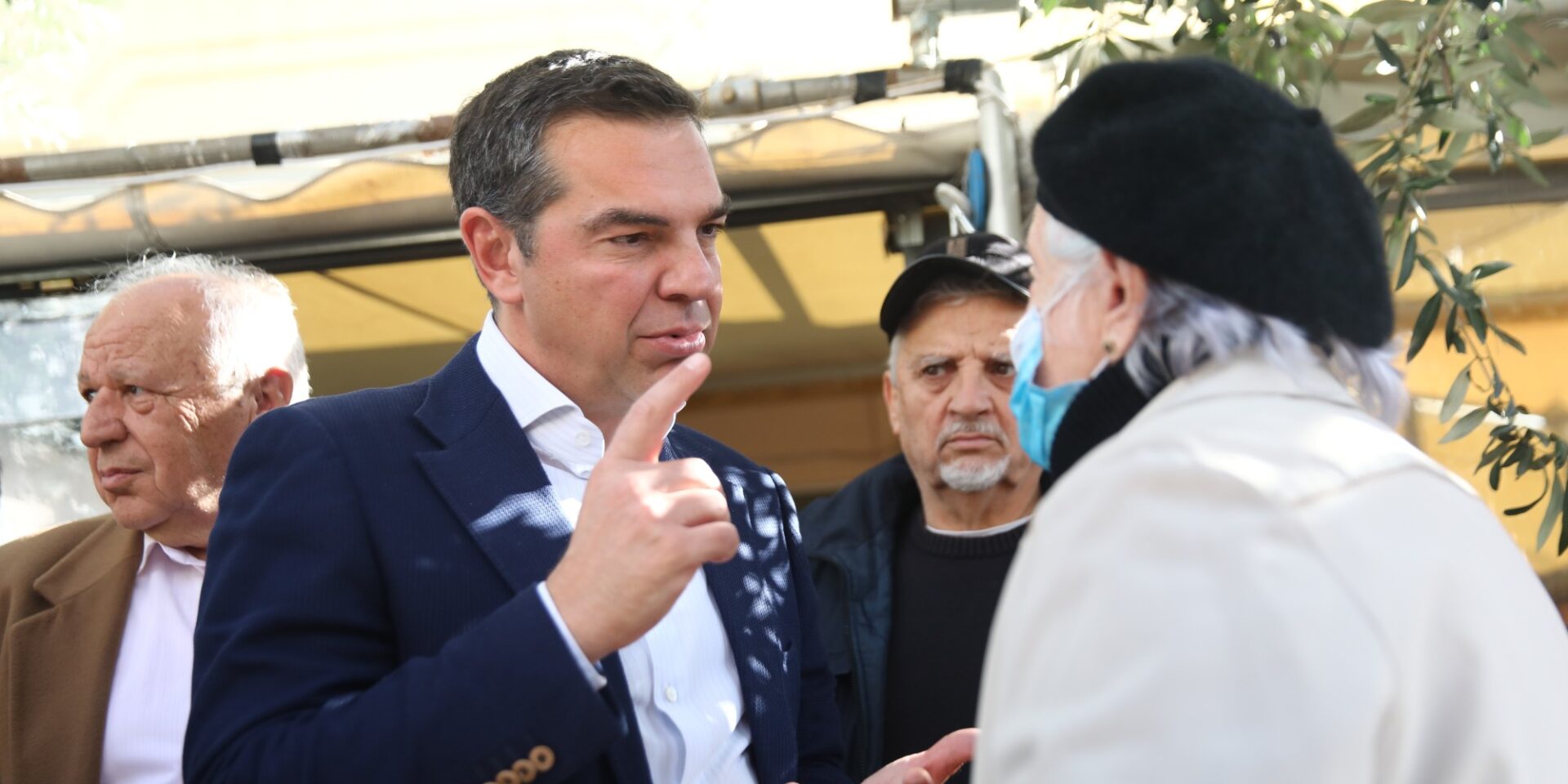 Ο Αλέξης Τσίπρας στο Αιγάλεω