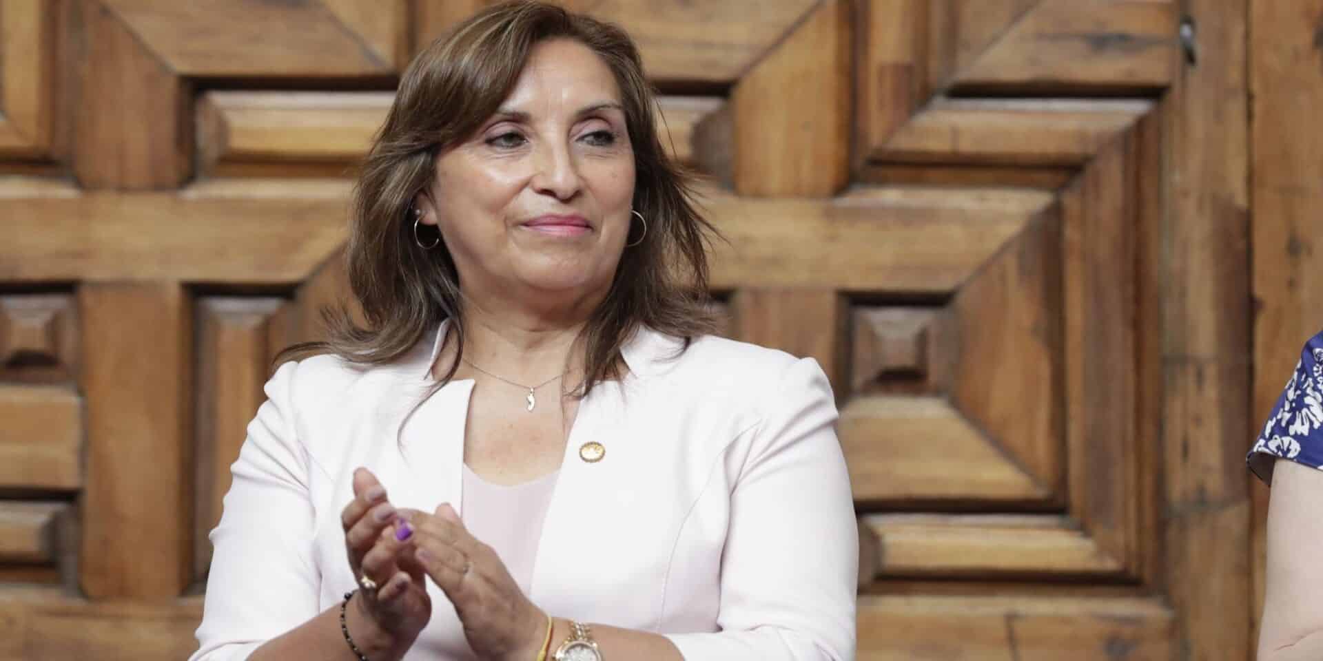 Η πρόεδρος του Περού Ντίνα Μπολουάρτε
