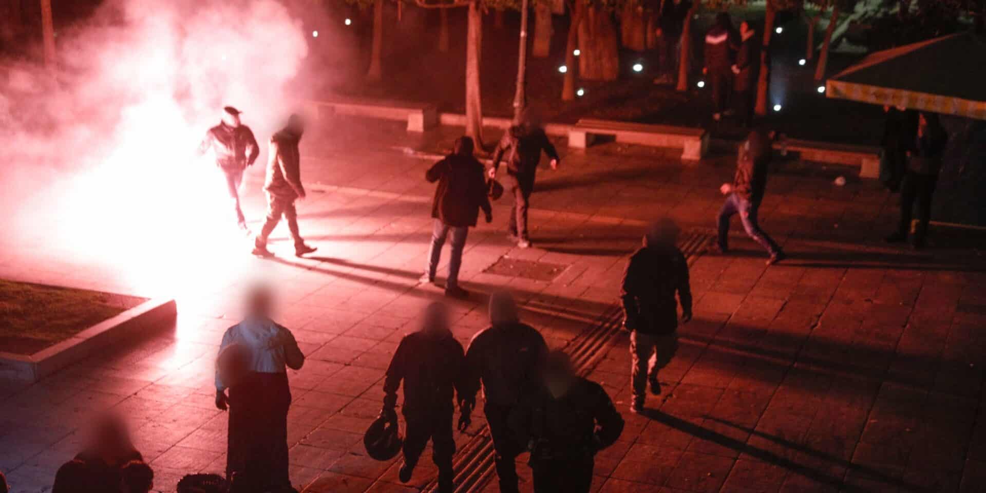 Εικόνα από τα επεισόδια στο Σύνταγμα