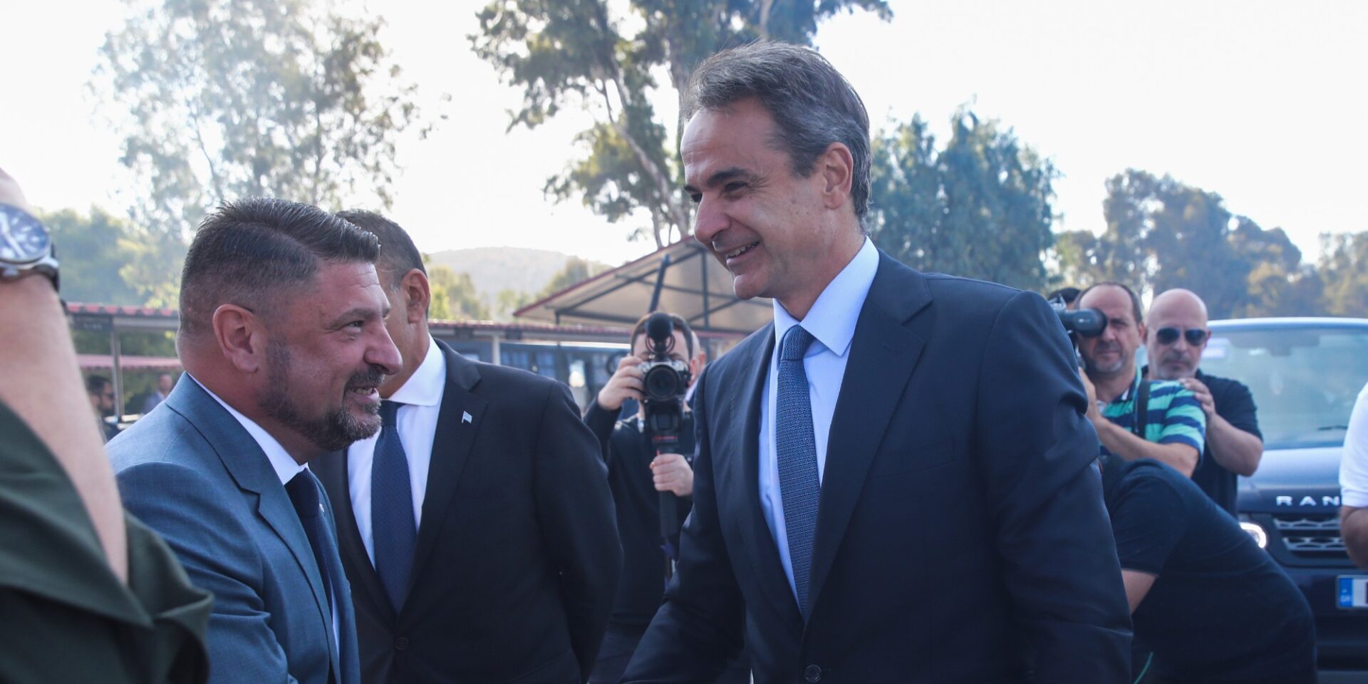 Νίκος Χαρδαλιάς και Κυριάκος Μητσοτάκης