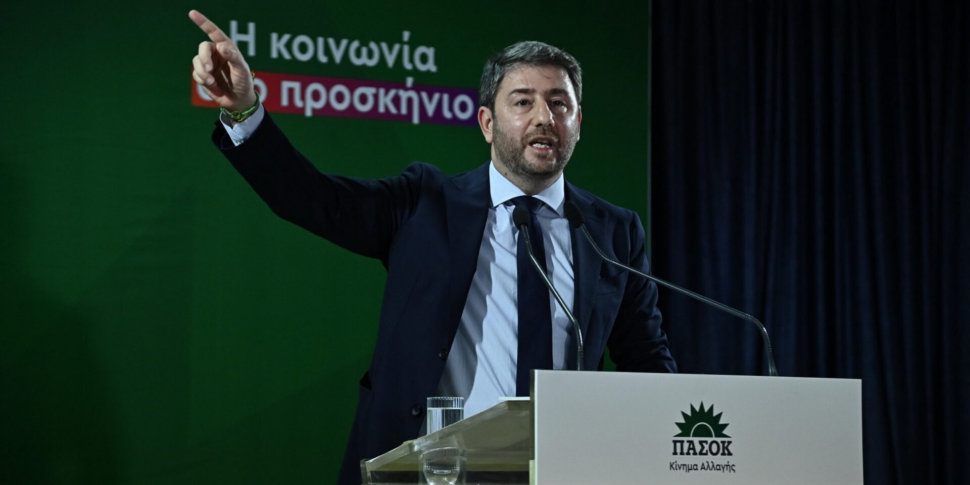 Ο πρόεδρος του ΠΑΣΟΚ, Νίκος Ανδρουλάκης