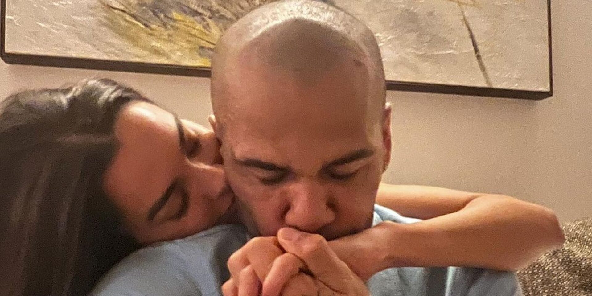 Ο Ντάνι Άλβες με τη σύζυγό του