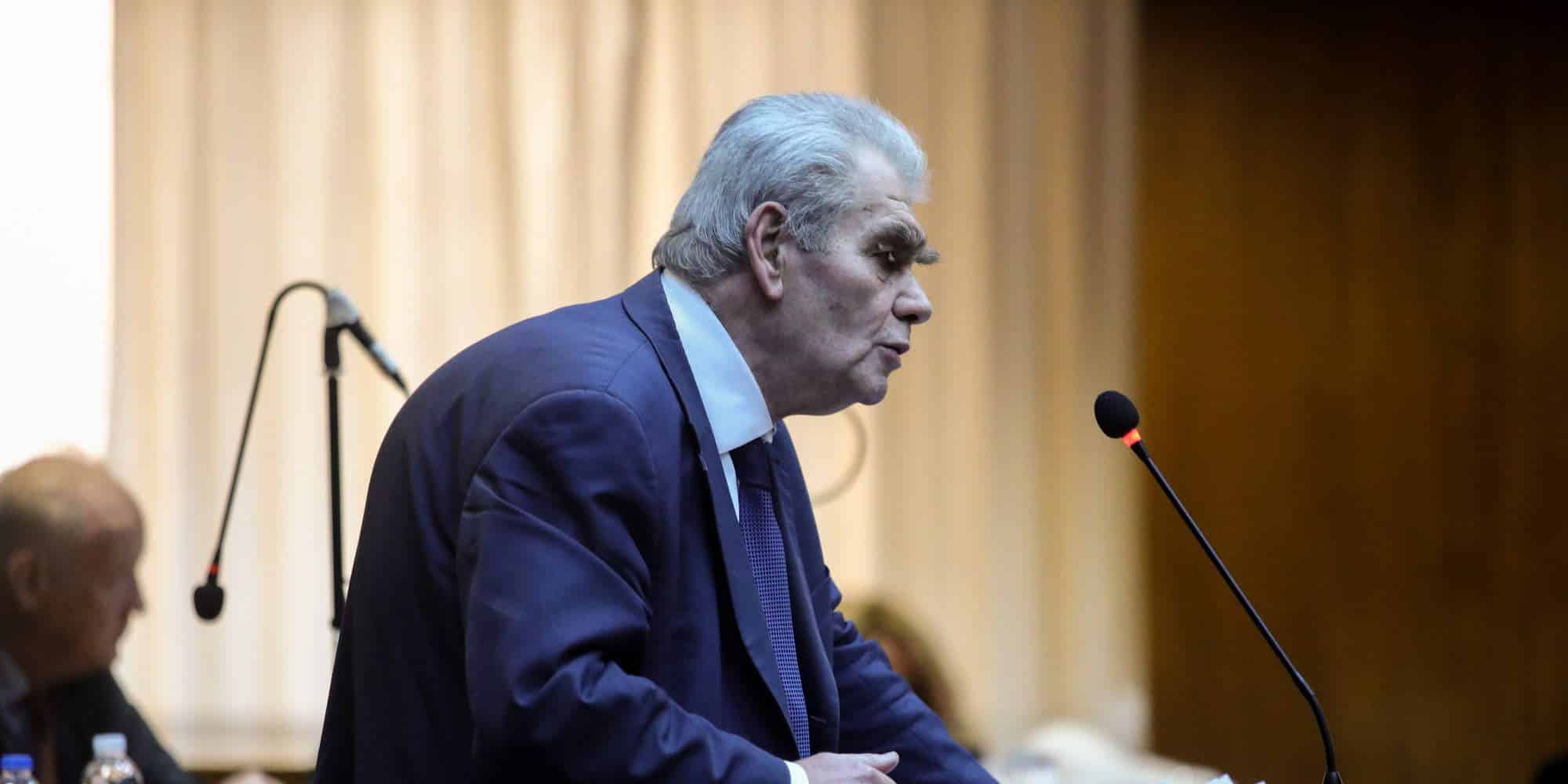 Ο πρώην υπουργός Δικαιοσύνης, Δημήτρης Παπαγγελόπουλος στο εδώλιο του Ειδικού Δικαστηρίου