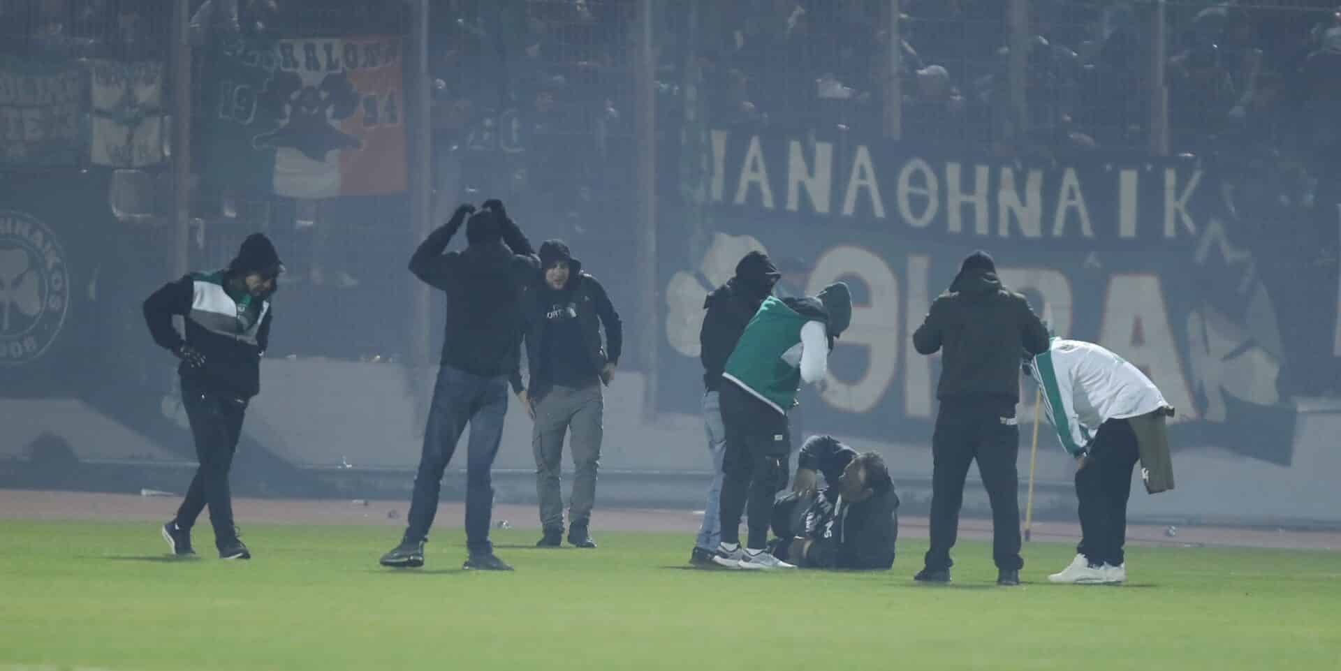 Επεισόδια στο ημίχρονο του Λεβαδειακός - Παναθηναϊκός