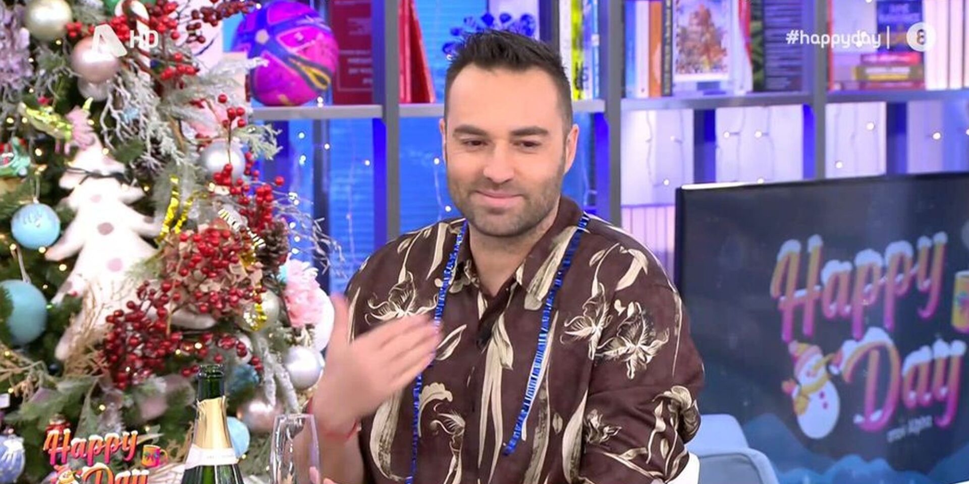 Ο Κώστας Φραγκολιάς στο Happy Day
