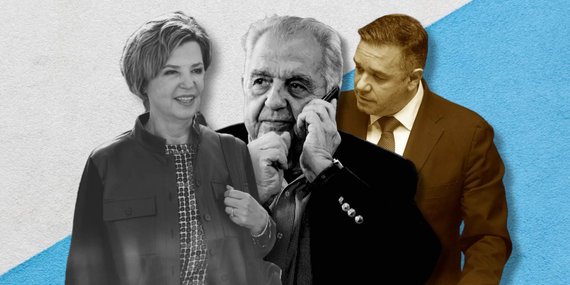 Όλγα Γεροβασίλη, Αλέξος Φλαμπουράρης και Θέμης Χειμάρας