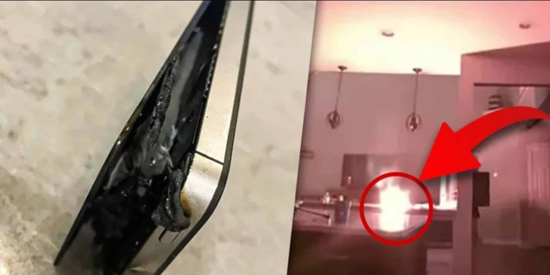 iPhone παίρνει φωτιά ενώ φορτίζει