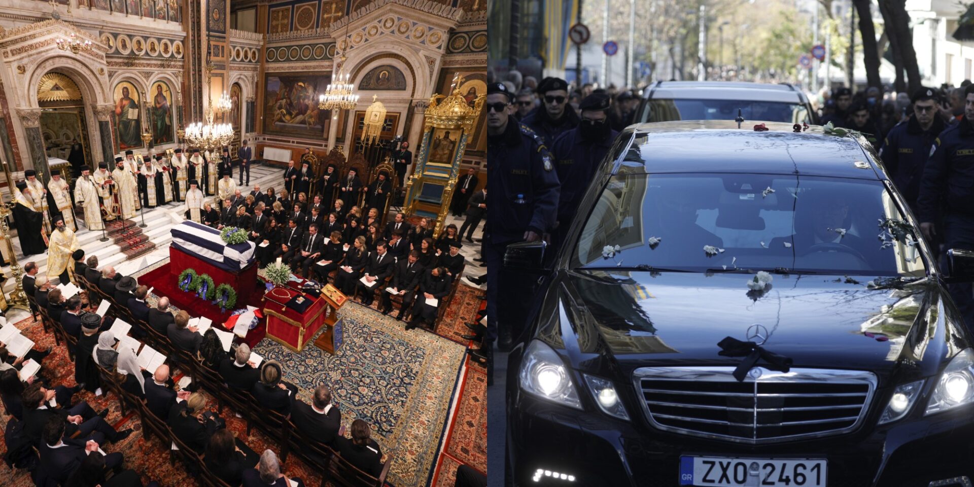 Η κηδεία του τέως βασιλιά Κωνσταντίνου