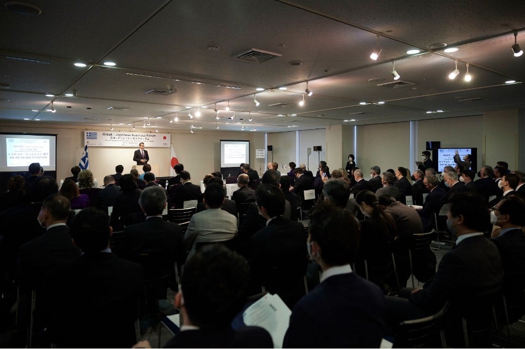 mitsotakis iaponia 2 - Σε Ελληνο-Ιαπωνική Επιχειρηματική Ημερίδα στο Τόκιο ο Μητσοτάκης - Το μήνυμα που έστειλε τους επενδυτές (εικόνες)