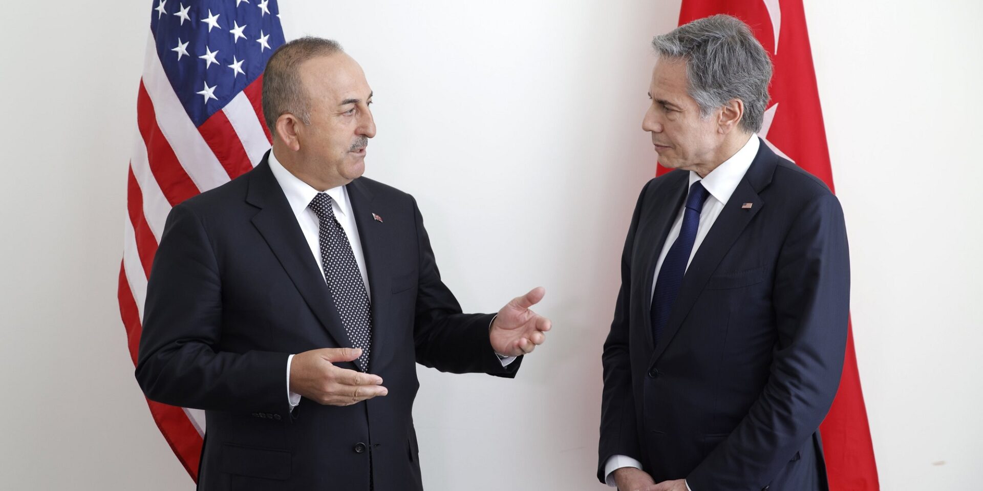O Άντονι Μπλίνκεν με τον Μεβλούτ Τσαβούσογλου