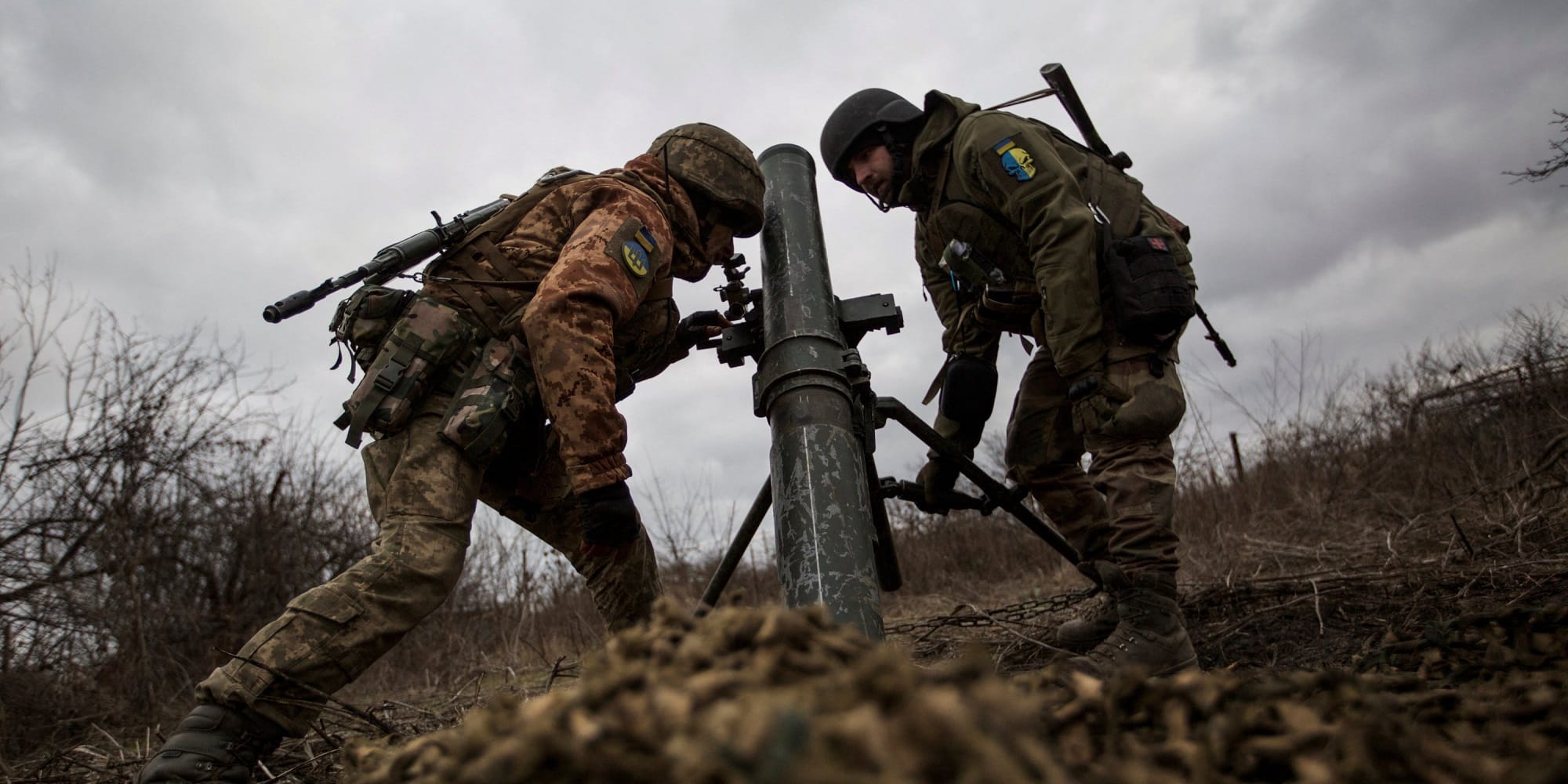 Στρατιώτες από την Ουκρανία σε μάχη