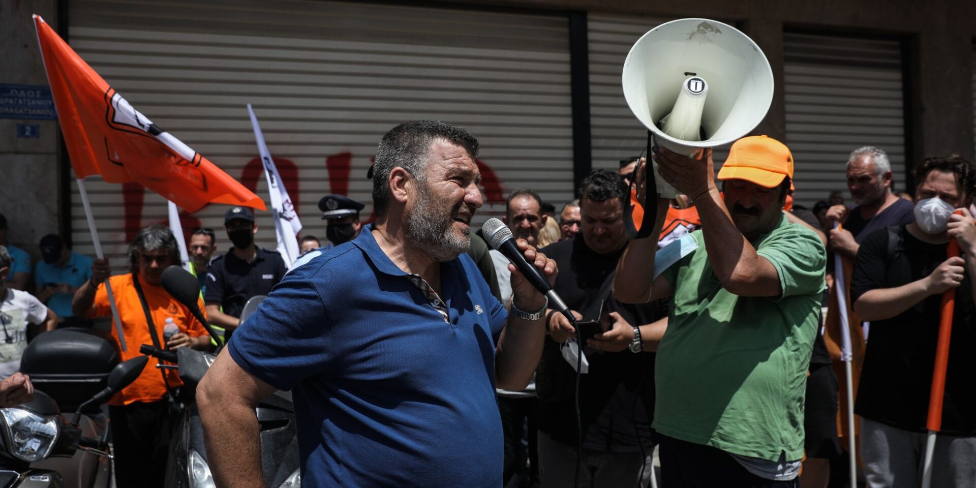 Παλιότερη συγκέντρωση διαμαρτυρίας της ΠΟΕ-ΟΤΑ έξω από το Υπ. Εργασίας