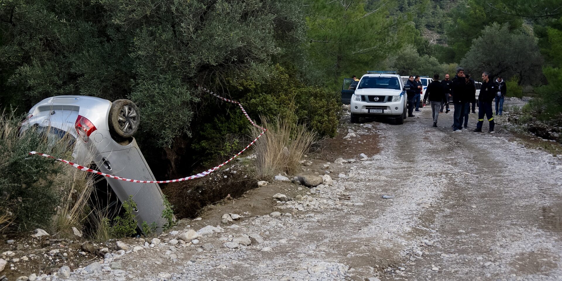 Το αμάξι της 44χρονης στη Ρόδο