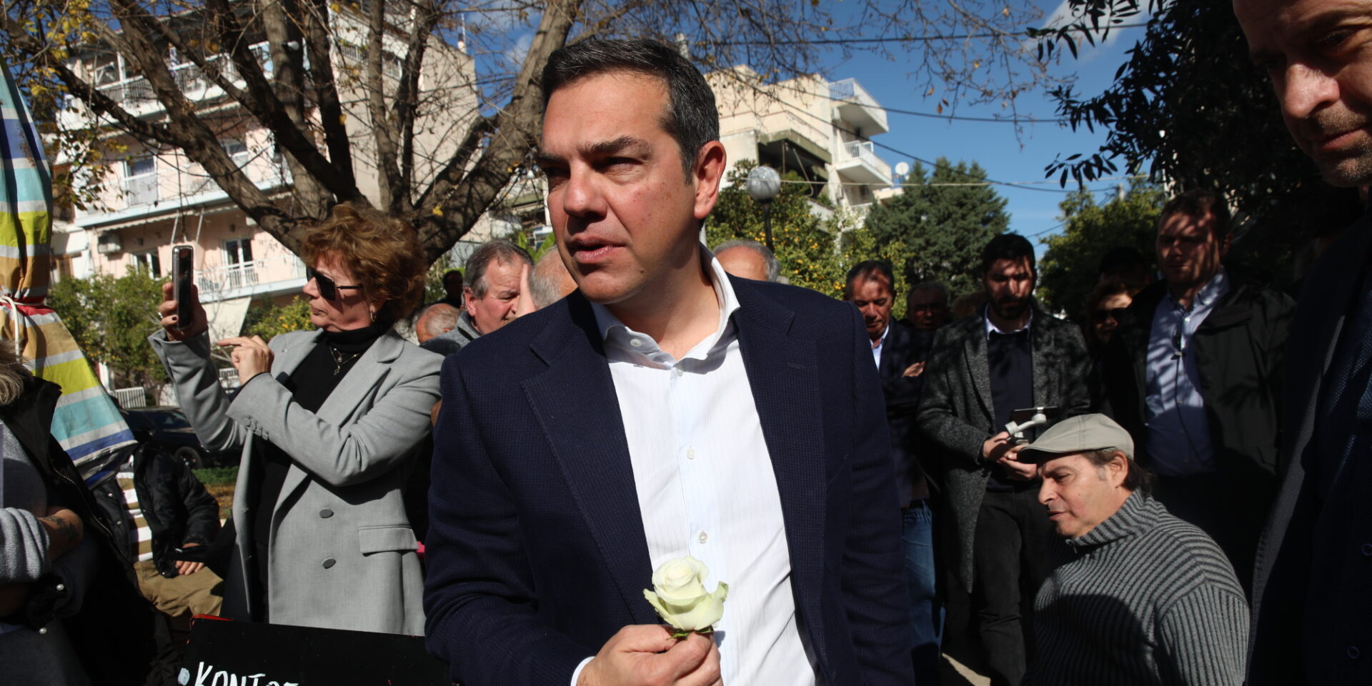 Ο Αλέξης Τσίπρας στο Αιγάλεω / Φωτογραφία: Eurokinissi