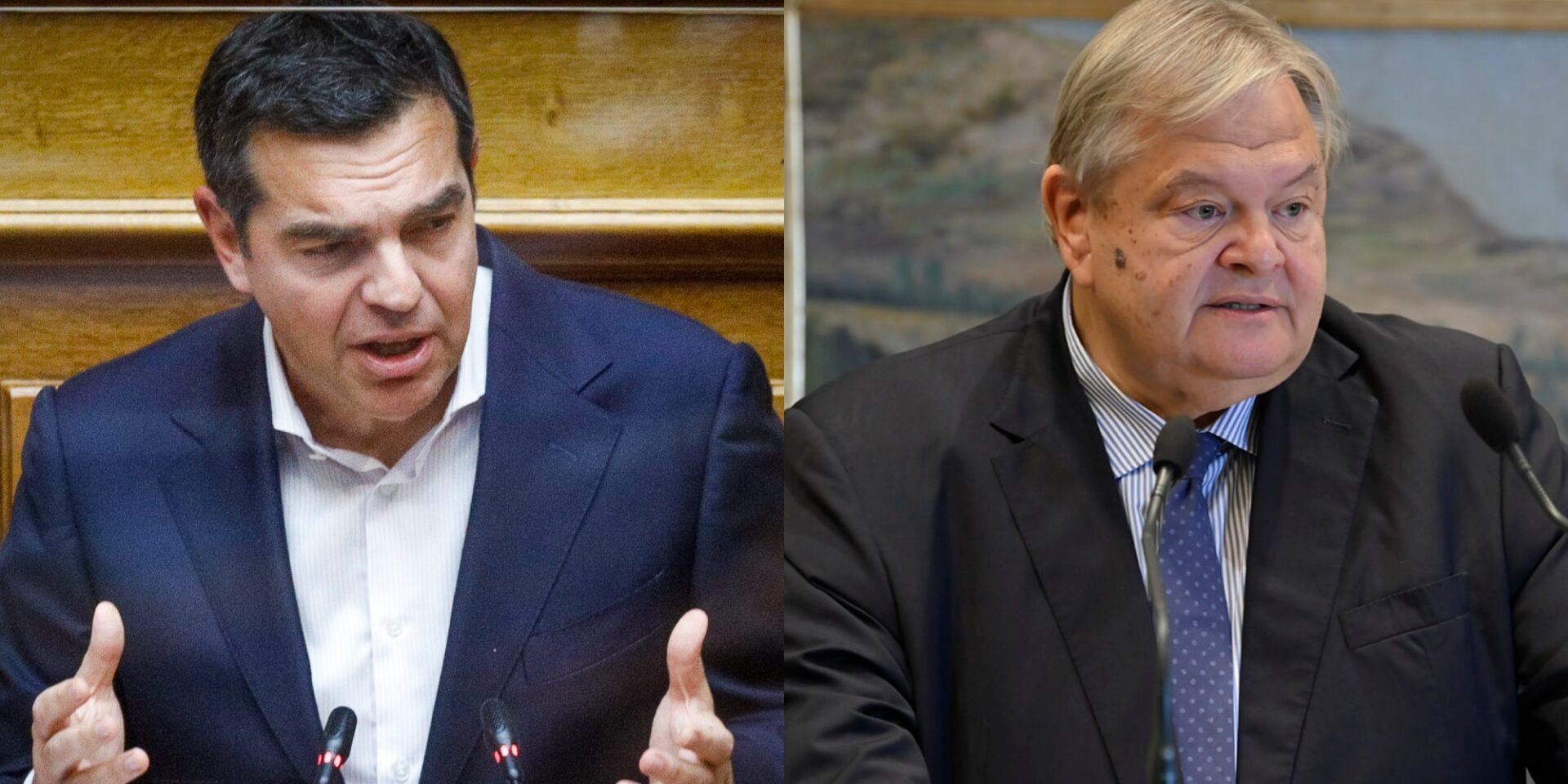 Αλέξης Τσίπρας και Ευάγγελος Βενιζέλος