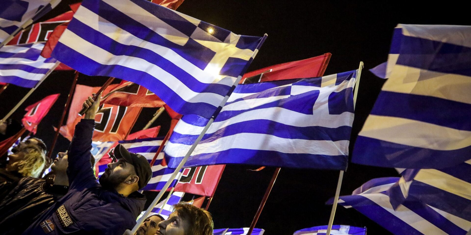 Η Χρυσή Αυγή σε συγκέντρωση για τα Ίμια