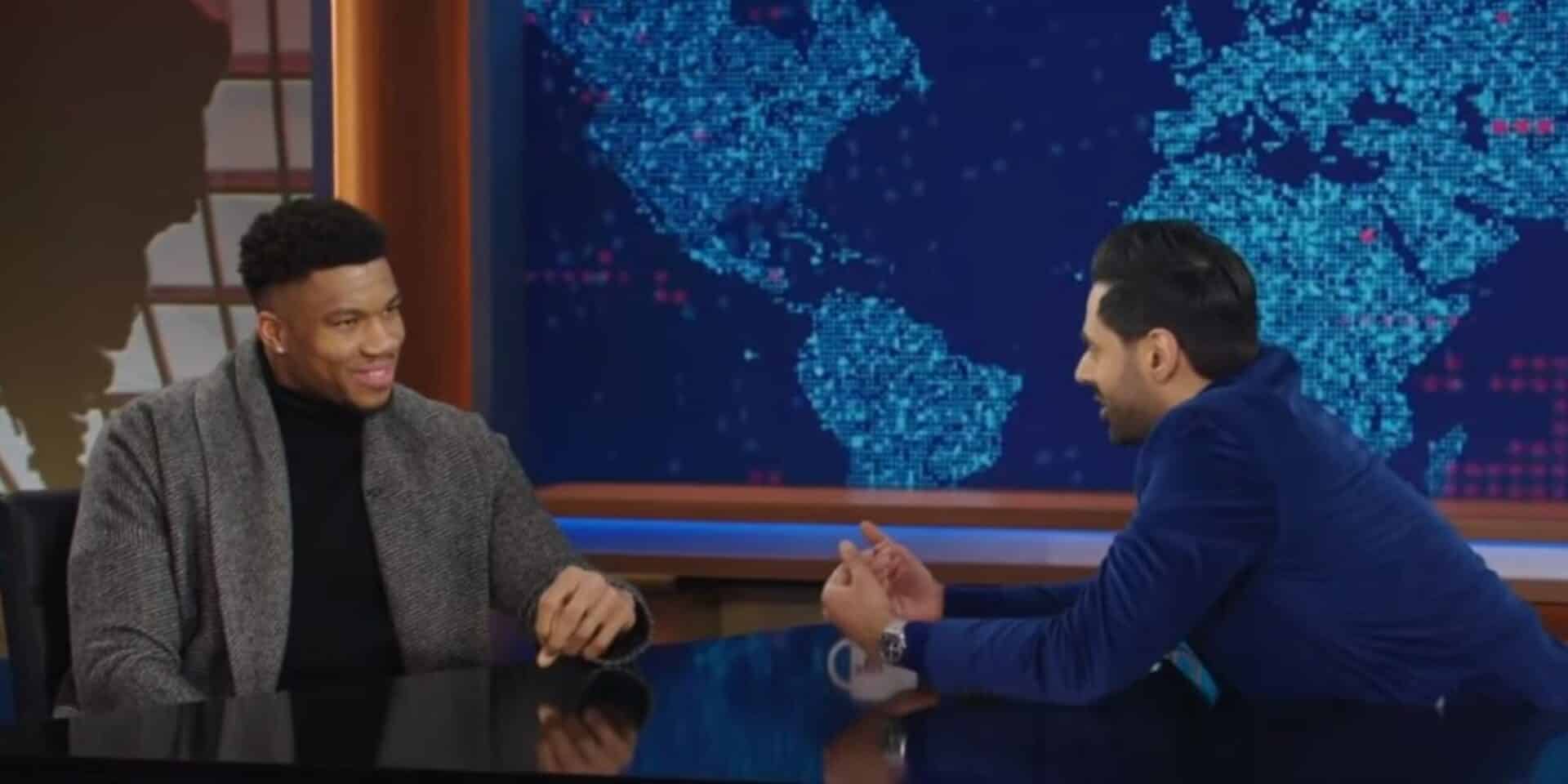 O Γιάννης Αντετοκούνμπο καλεσμένος στο Daily Show