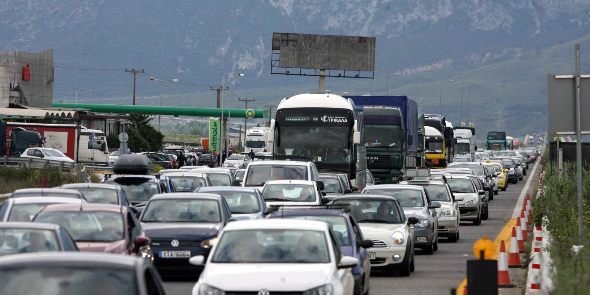 Κίνηση στην Εθνική Οδό, Αθηνών - Λαμίας