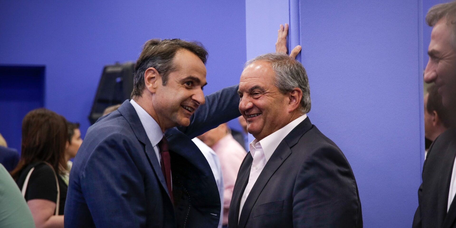 Κυριάκος Μητσοτάκης και Κώστας Καραμανλής